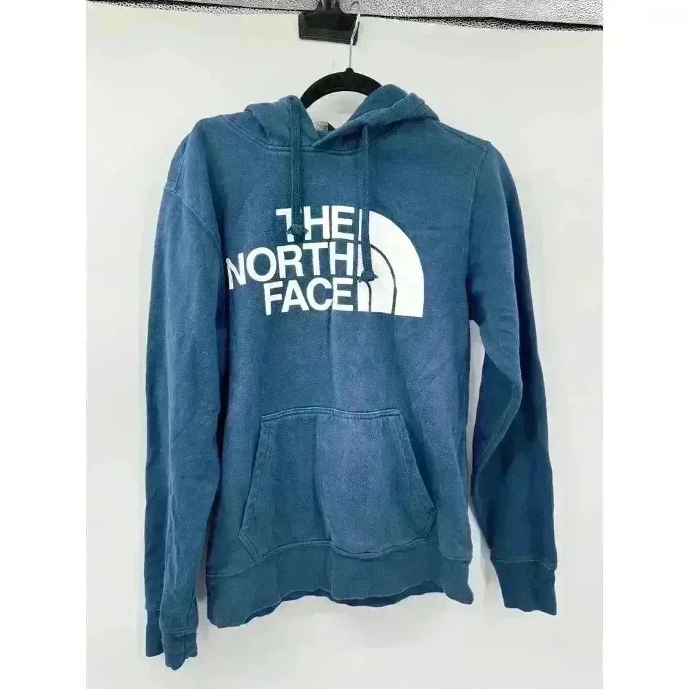 The North Face Men's Half Dome Blue Pullover Hoodie‎ Sweatshirt Sz Small Outdoor